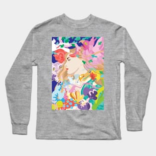 retro classic Alice in Wonder Garden Long Sleeve T-Shirt